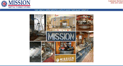 Desktop Screenshot of missionmetalfabricators.com